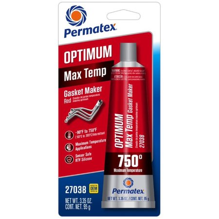 PERMATEX Optimum Type-1 High Temperature Gasket Maker 3.35 oz 27038